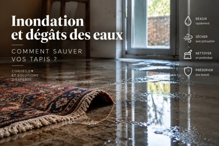 Dégât des eaux : que faire pour sauver un tapis après une inondation ?