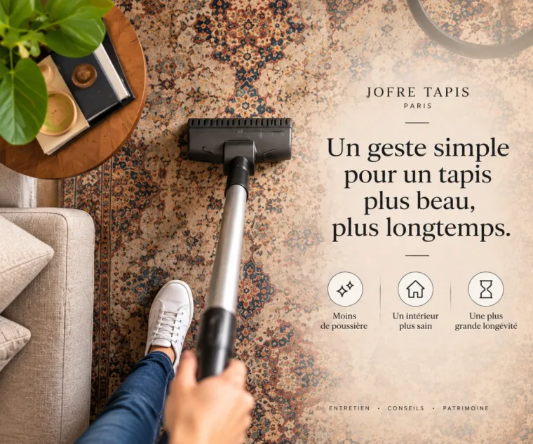 Comment bien aspirer un tapis sans l’abîmer ?