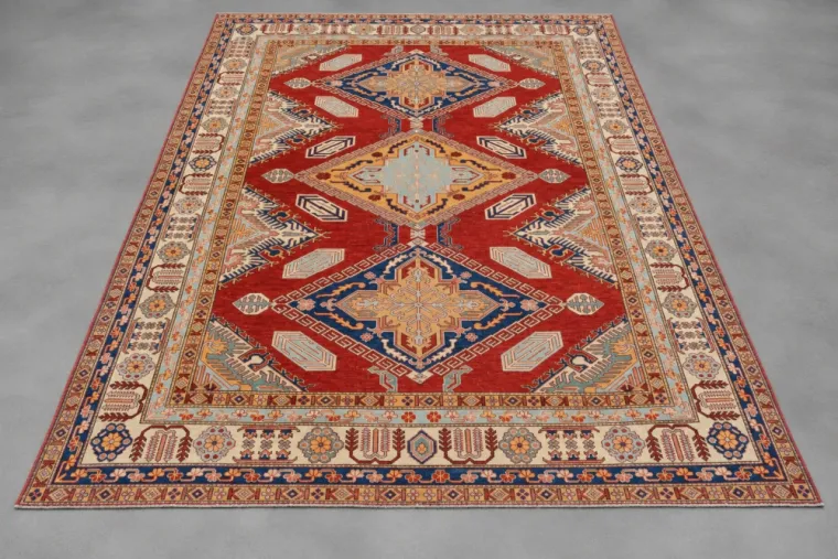 Tapis Kazak du Kazakhstan – 265 × 216 cm