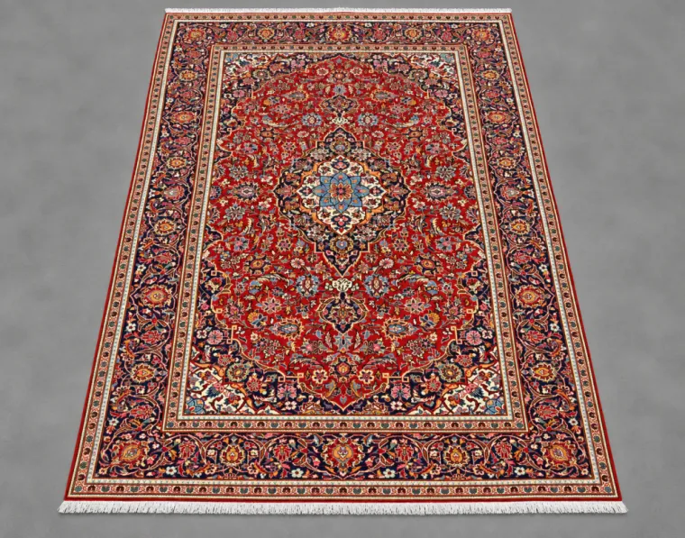 Tapis Kashan ancien d’Iran – 293 × 196 cm