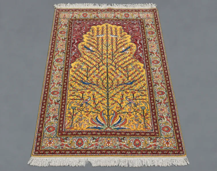 Tapis Kayseri de Turquie en laine & soie – 180 × 118 cm