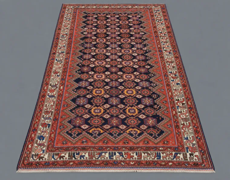Tapis kurde ancien – 293 × 175 cm – Taille spéciale