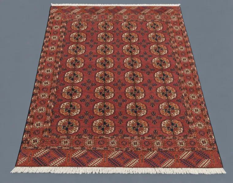 Tapis Boukhara russe – 186 × 170 cm – Taille spéciale