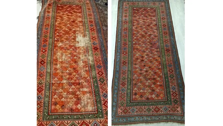Lavage et réparation d'un tapis ancien à Deauville, Paris, Jofre Tapis