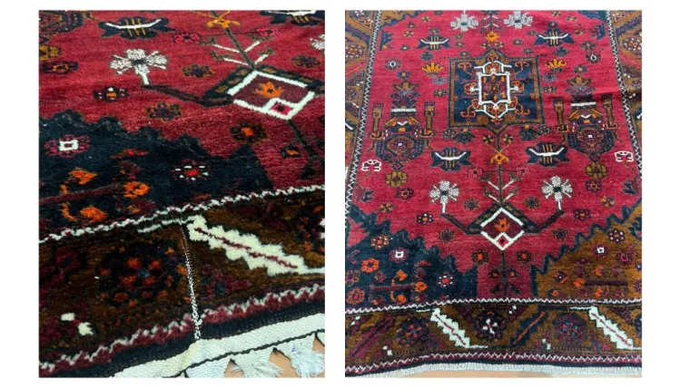 Réparation d'un tapis fait à la main (Iranien) à Paris 5