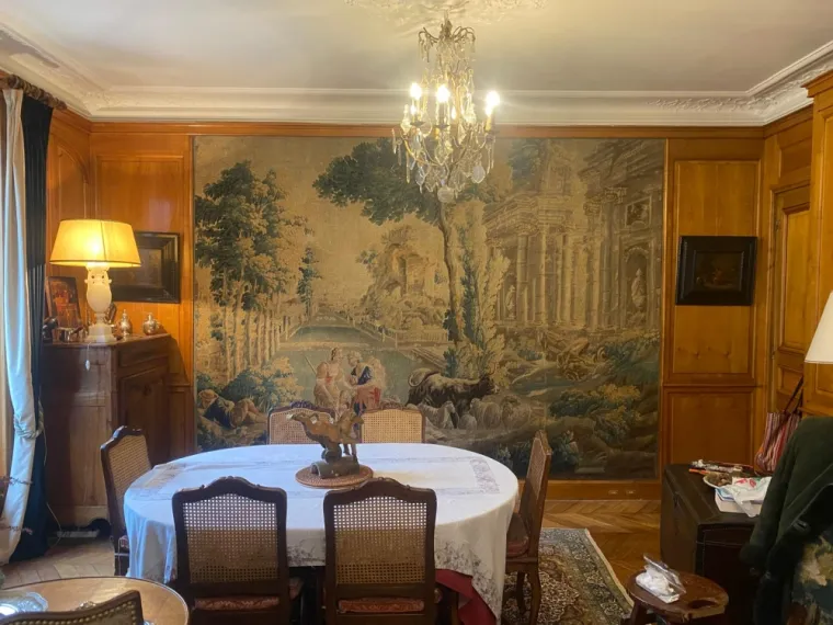 Restauration d'une Tapisserie d'Aubusson du 18ème siècle : Un Travail d'Art et de Précision par JofreTapis