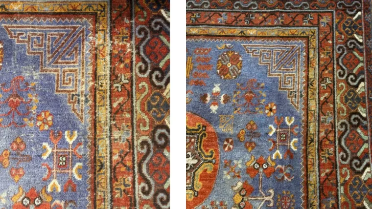 Restauration de tapis contemporain fait main : notre dernière réalisation du mois à Issy-les-Moulineaux