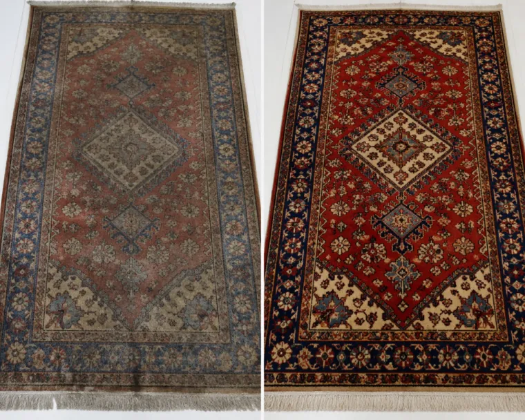 Dernière réalisation à l’atelier : renaissance d’un tapis d’Orient d’exception à Paris 17