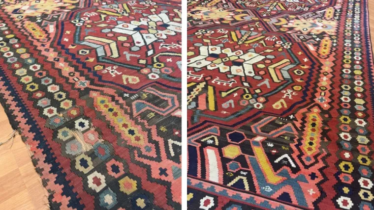 Réparation et nettoyage d’un Kilim très ancien de plus de 100 ans à Paris 4ᵉ : une réalisation d’exception