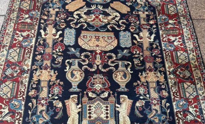 Tapis persan Kashmar très ancien – Iran – 202 × 138 cm