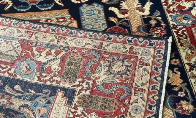 Tapis persan Kashmar très ancien – Iran – 202 × 138 cm