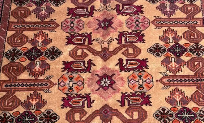 Tapis kazak ancien – Caucase – 244 × 145 cm