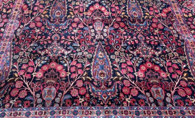 Tapis persan Meched ancien – Iran – 340 × 238 cm