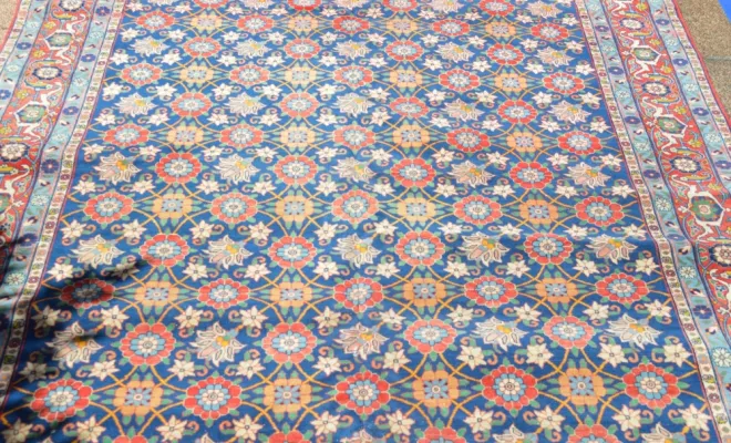 Tapis Veramin – Iran – 320 x 198 cm – Motif “Marguerite” emblématique