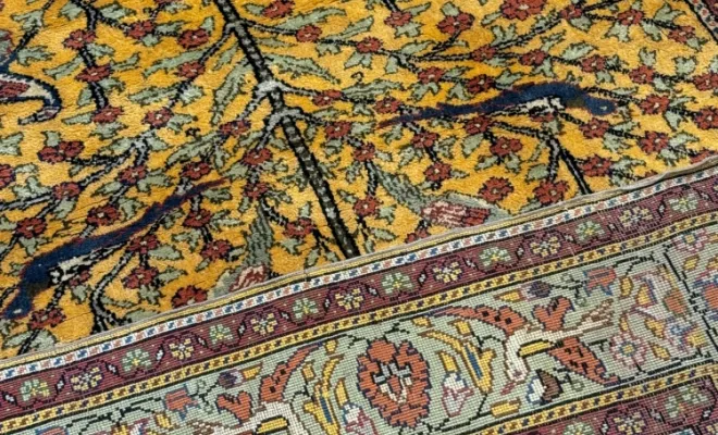 Tapis Kayseri de Turquie en laine & soie – 180 × 118 cm