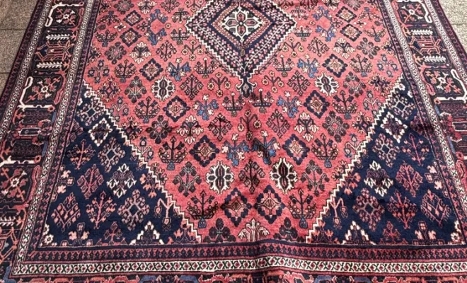Tapis Meïmé ancien d’Iran – 335 × 238 cm