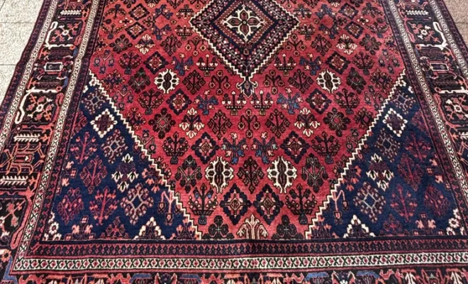 Tapis Meïmé ancien d’Iran – 335 × 238 cm
