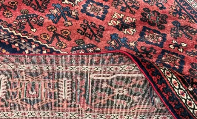 Tapis Meïmé ancien d’Iran – 335 × 238 cm