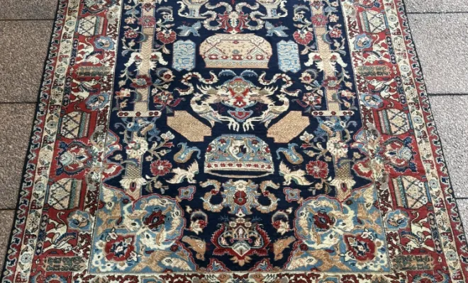 Tapis Kashmar ancien d’Iran – Plus d’un siècle – 202 × 138 cm