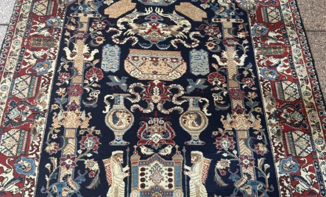 Tapis Kashmar ancien d’Iran – Plus d’un siècle – 202 × 138 cm