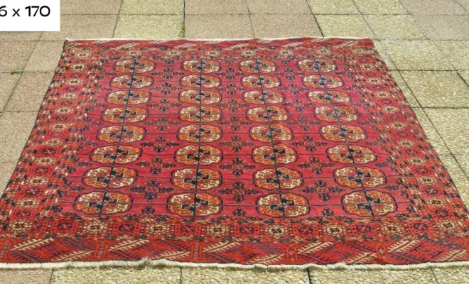 Tapis Boukhara russe – 186 × 170 cm – Taille spéciale