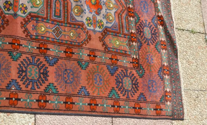 Tapis Turkmène du Turkménistan – 310 × 220 cm