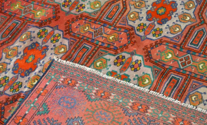 Tapis Turkmène du Turkménistan – 310 × 220 cm