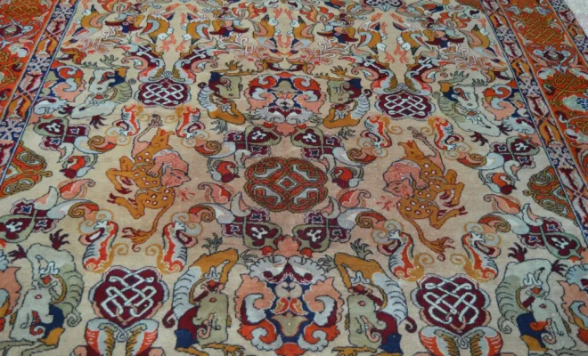 Tapis Azéri d’Azerbaïdjan – 332 × 226 cm