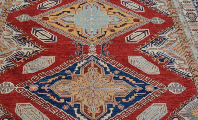 Tapis Kazak du Kazakhstan – 265 × 216 cm
