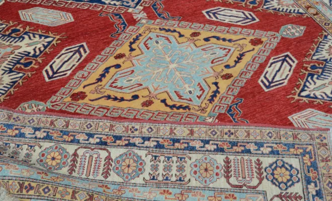 Tapis Kazak du Kazakhstan – 265 × 216 cm