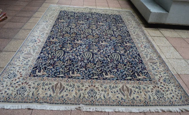 Tapis Nain iranien d’exception – 340 × 240 cm