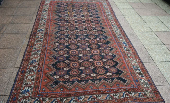 Tapis kurde ancien – 293 × 175 cm – Taille spéciale
