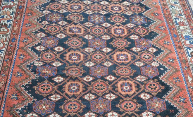 Tapis kurde ancien – 293 × 175 cm – Taille spéciale