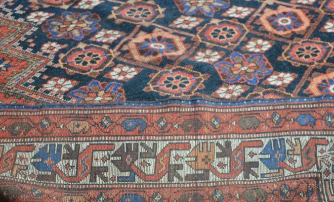 Tapis kurde ancien – 293 × 175 cm – Taille spéciale