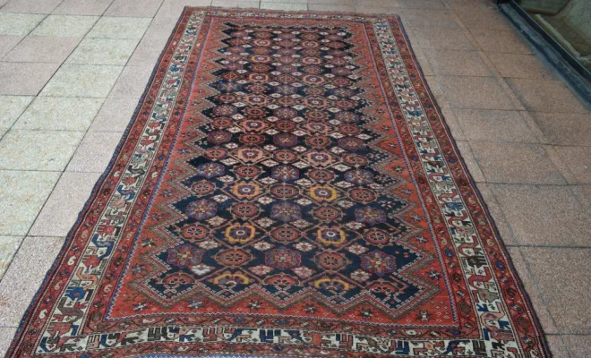Tapis kurde ancien – 293 × 175 cm – Taille spéciale