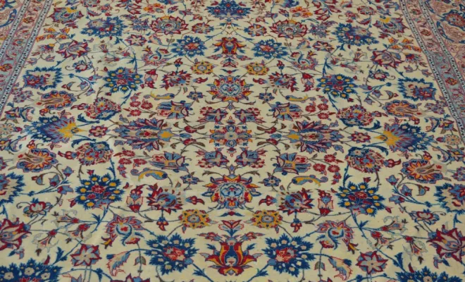 Tapis Ispahan de Perse – 387 × 204 cm