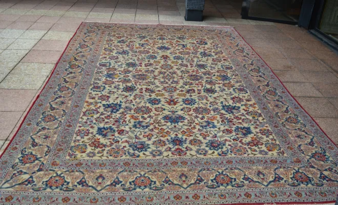 Tapis Ispahan de Perse – 387 × 204 cm