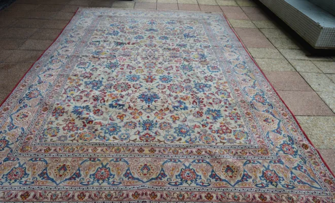 Tapis Ispahan de Perse – 387 × 204 cm