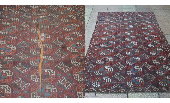 Nettoyage, retramage et réparation d’un Boukhara russe très ancien