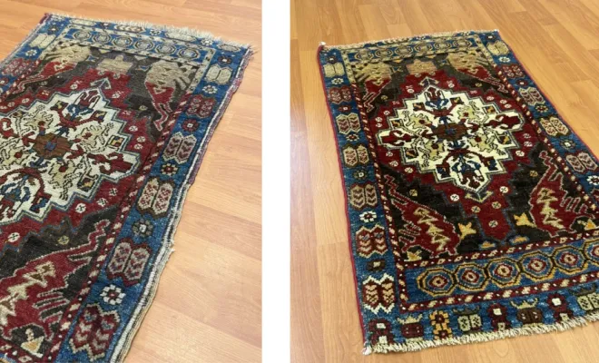 Tapis turc ancien Restauration des lisières d’un tapis turc ancien. Un travail minutieux pour préserver ses bordures.