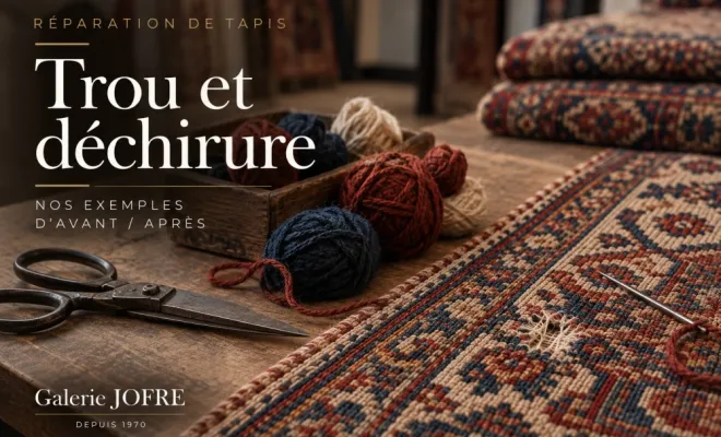 Trous & déchirures : Nos réparations de tapis